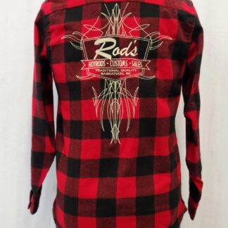Flannel - Red and Black Checker $100