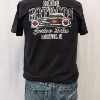 T-Shirt - Black - White Hotrod $30