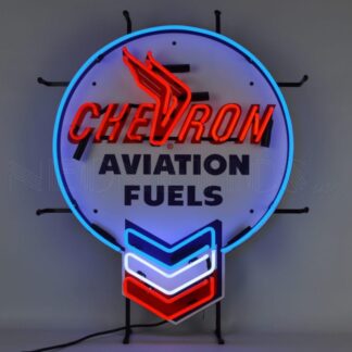 Chevron Aviation Gasolines 24" Neon Sign