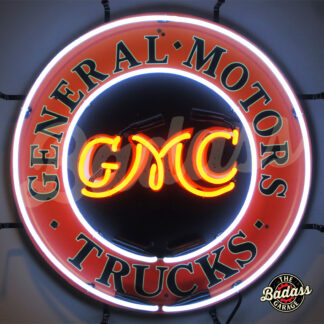 Gmc Trucks Neon Sign With Backing