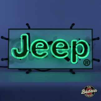 Jeep Green Junior Neon Sign With Backing