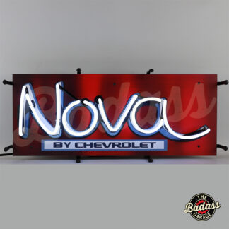 Chevy Nova by Chevrolet Junior Neon Sign With Backing