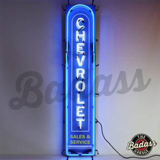 Chevrolet 54" Vertical Neon Sign With Backing