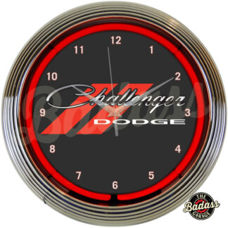 Dodge Challenger Neon Clock