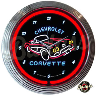 Corvette C1 Neon Clock