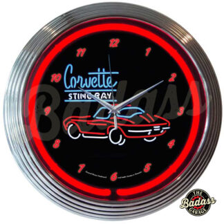 Corvette C2 Stingray Neon Clock