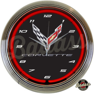 Corvette C8 Next Generation Neon Clock