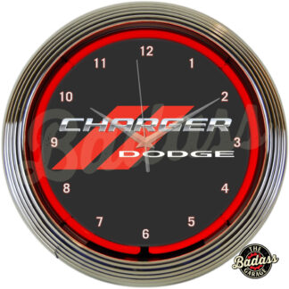 Dodge Charger Neon Clock