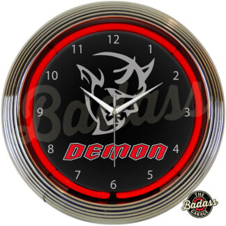 Dodge Demon Neon Clock