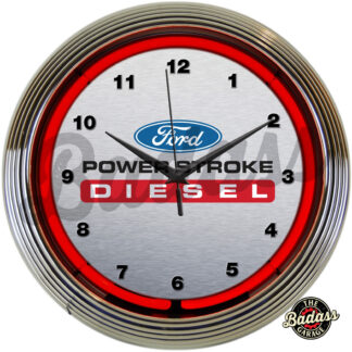 Ford Power Stroke Diesel Neon Clock