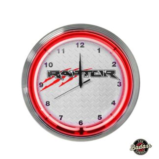 Ford Raptor Red Neon Clock