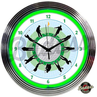 Golf Neon Clock