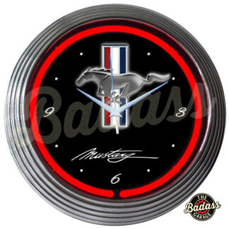 Ford Mustang Neon Clock