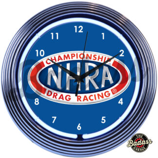 NHRA Neon Clock