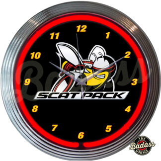 Dodge Scat Pack Neon Clock