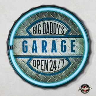 Big Daddy's Garage LED Rope Light Sign