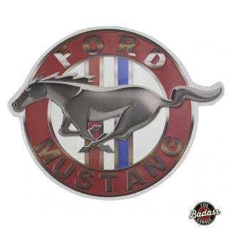 Ford Mustang Shaped and Embossed Metal Sign