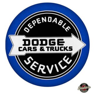 Dodge Service Domed Metal Sign