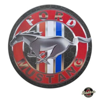 Ford Mustang Domed Metal Sign