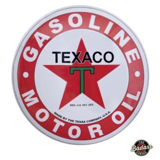 Texaco Motor Oil Domed Metal Sign