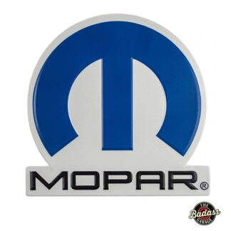 Mopar Omega Logo Shaped and Embossed Sign