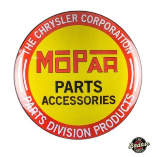 Mopar Parts Domed Metal Sign