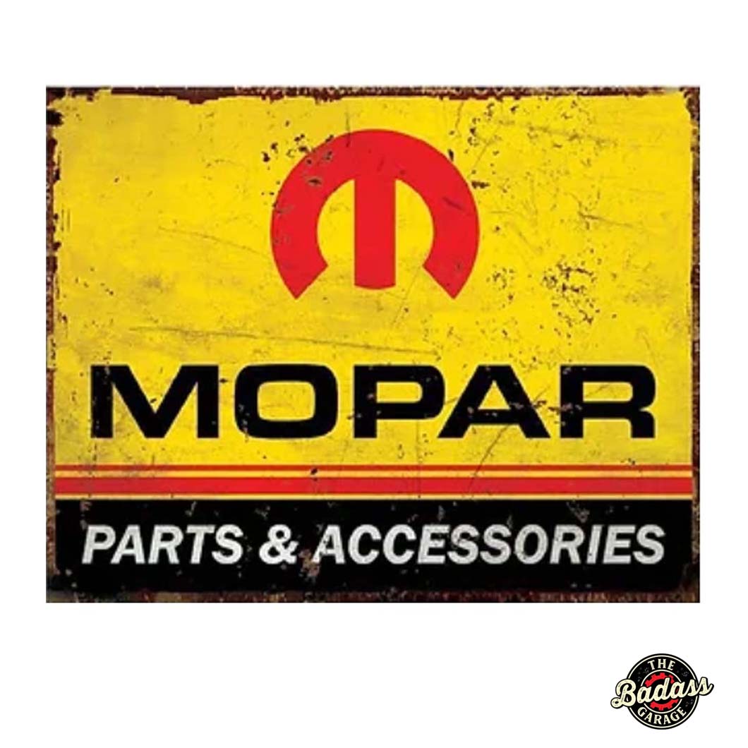 Mopar Parts and Accessories Flat Rectangle Tin Sign