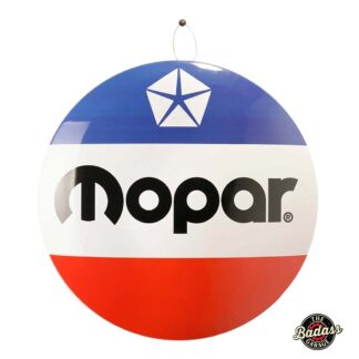 Mopar Shield Domed Metal Sign