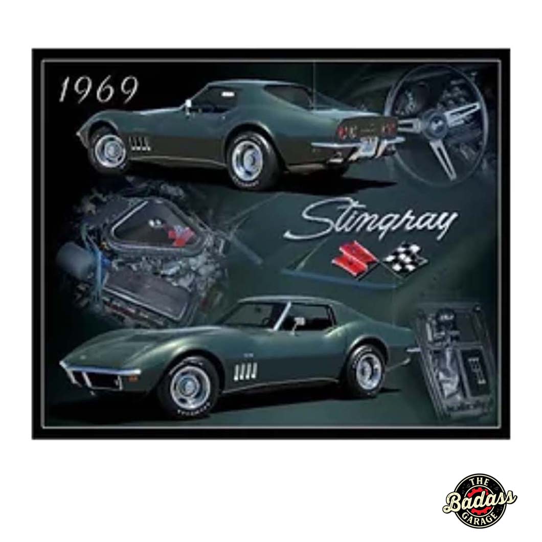 1969 Stingray Flat Rectangle Tin Sign – Rod's Hotrods