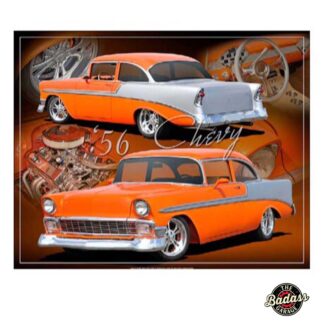 1956 Chevy Flat Rectangle Tin Sign