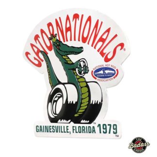 Gator Nationals Shaped And Embossed Metal Sign