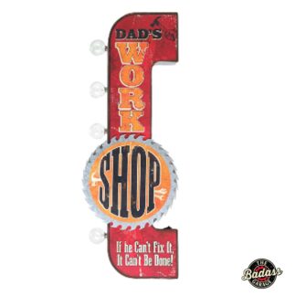 Dad's Workshop Marquee LED Sign
