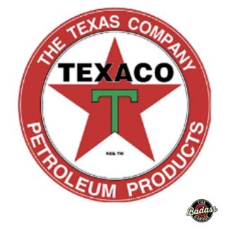 Texaco Petroleum Domed Metal Sign