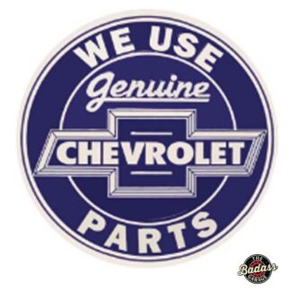 Genuine Chevrolet Parts Domed Metal Sign