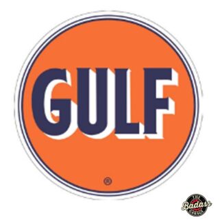Gulf Domed Metal Sign