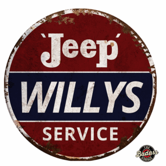 Jeep Willy's 30" Metal Sign