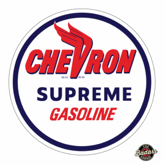 Chevron Supreme Gasoline  30" Metal Sign