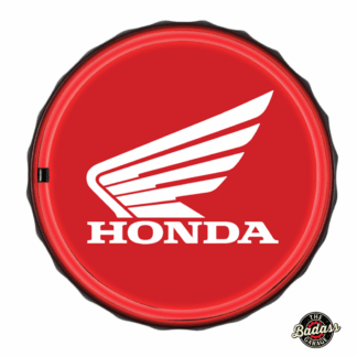 Honda Logo 12" Round Neon Rope Bar Sign (1.5" Tall)