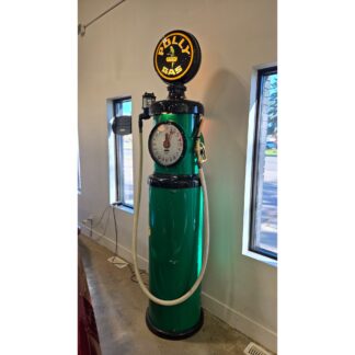 Polly Clock Face Gas Pump