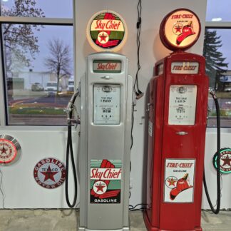 Skychief Texaco T Gas Pump - Silver