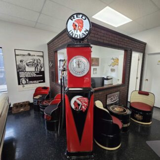 Red indian Clock Face