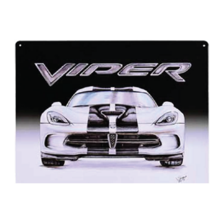 Viper Flat Rectangle Tin Sign