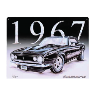 1967 Camaro Flat Rectangle Tin Sign