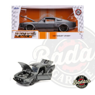Jada 1/24 Scale "BIGTIME Muscle" 1967 Shelby GT500 - Metallic Grey Diecast Metal Collectible Model Car
