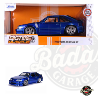 Jada 1/24 Scale "BIGTIME Muscle" 1989 Ford Mustang GT - Metallic Blue
