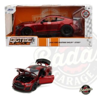 Jada 1/24 Scale "BIGTIME Muscle" 2020 Ford Mustang Shelby GT500 - Metallic Red Diecast Metal Collectible Model Car