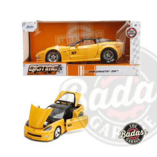 Jada 1/24 Scale "BIGTIME Muscle" 2006 Corvette Z06 - Yellow Diecast Metal Collectible Model Car