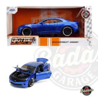 Jada 1/24 Scale "BIGTIME Muscle" 2010 Chevy Camaro SS - Metallic Blue Diecast Metal Collectible Model Car