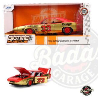 Jada 1/24 Scale "BIGTIME Muscle" - 1969 Dodge Charger Daytona - Red & Gold