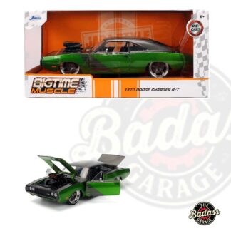 Jada 1/24 Scale "BIGTIME Muscle" - 1970 Dodge Charger R/T - Black & Green